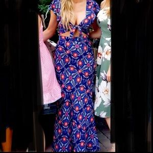 Cleobella tie front peekaboo maxi